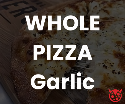 Whole GARLIC Large Sinners Pizza